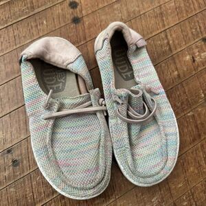 Hey Dudes multicolor slip on kids 10 school wear shoes